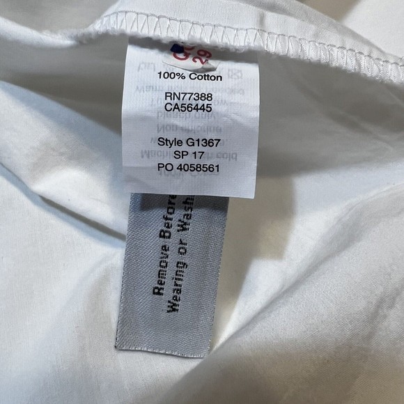 Madewell Clean Off the Shoulder White Shirt Blouse Women’s XXS Cotton - Picture 8 of 11